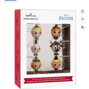 Hallmark Mini Christmas Ornaments (Disney Frozen, Shatterproof)
